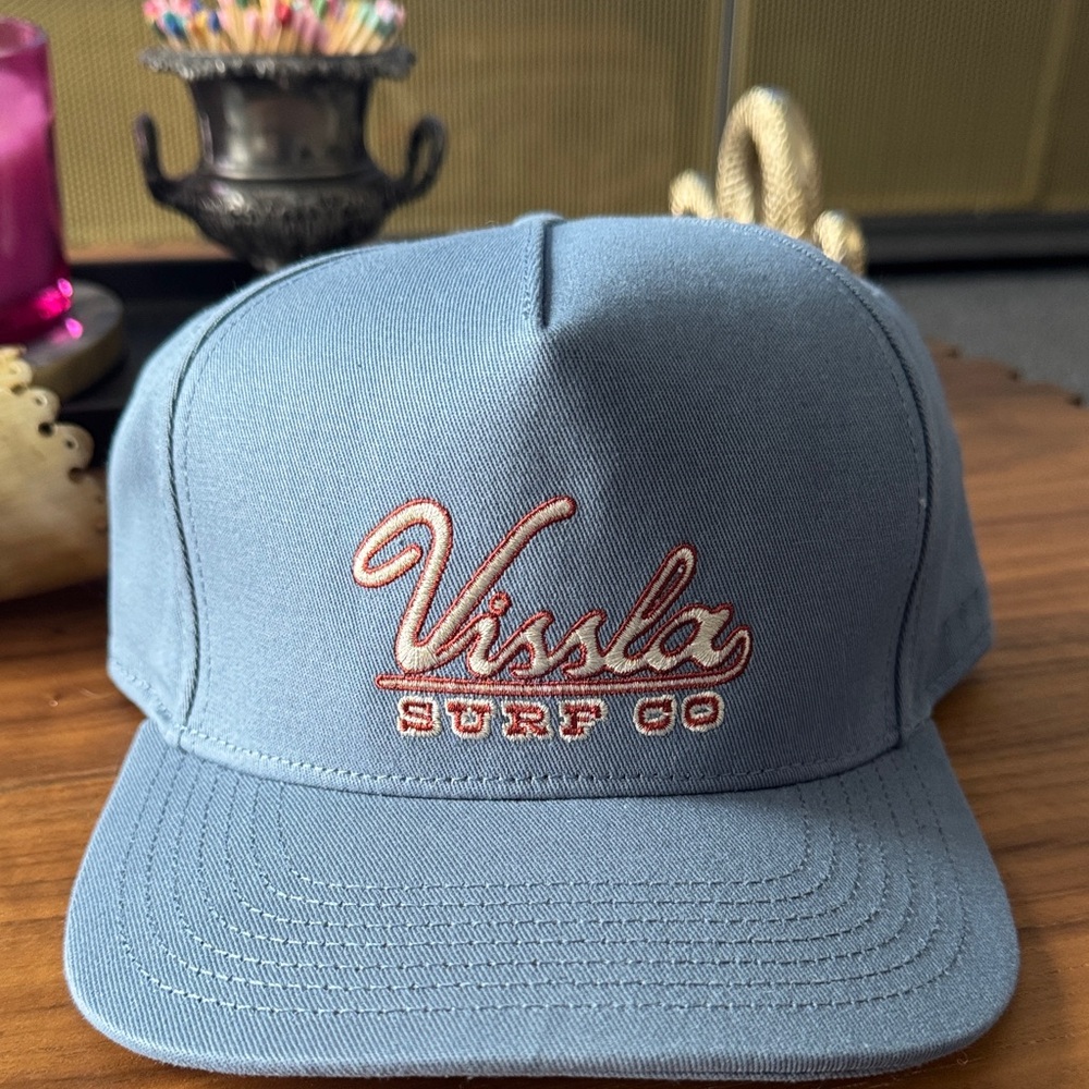 VISSLA Dusty Blue Surf Co Cap